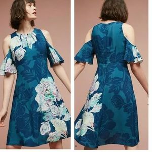 Anthropologie  NWT Elia Open-Shoulder Dress Size  16.